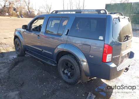 2007 Nissan Pathfinder Se из США, поврежденный, VIN 5N1AR18W97C647798